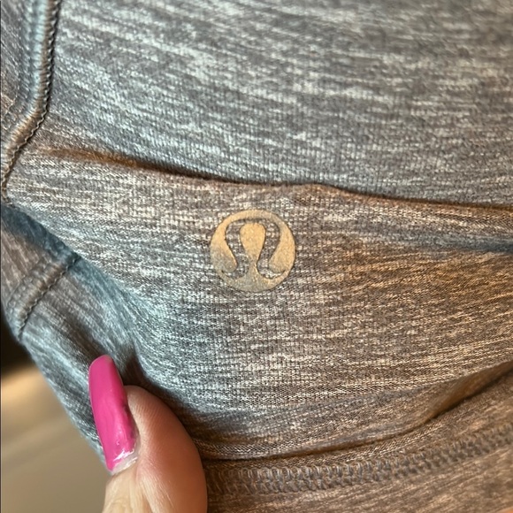 Lululemon Half Zip Gray and Yellow Zipper - Picture 9 of 10